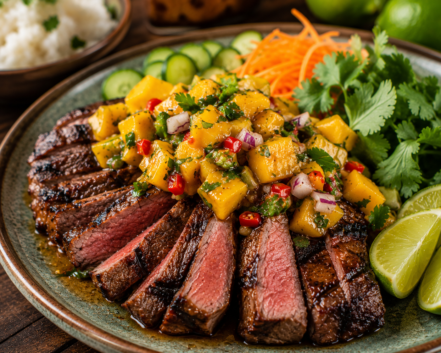 Thai-Style Mango Marinated Steak