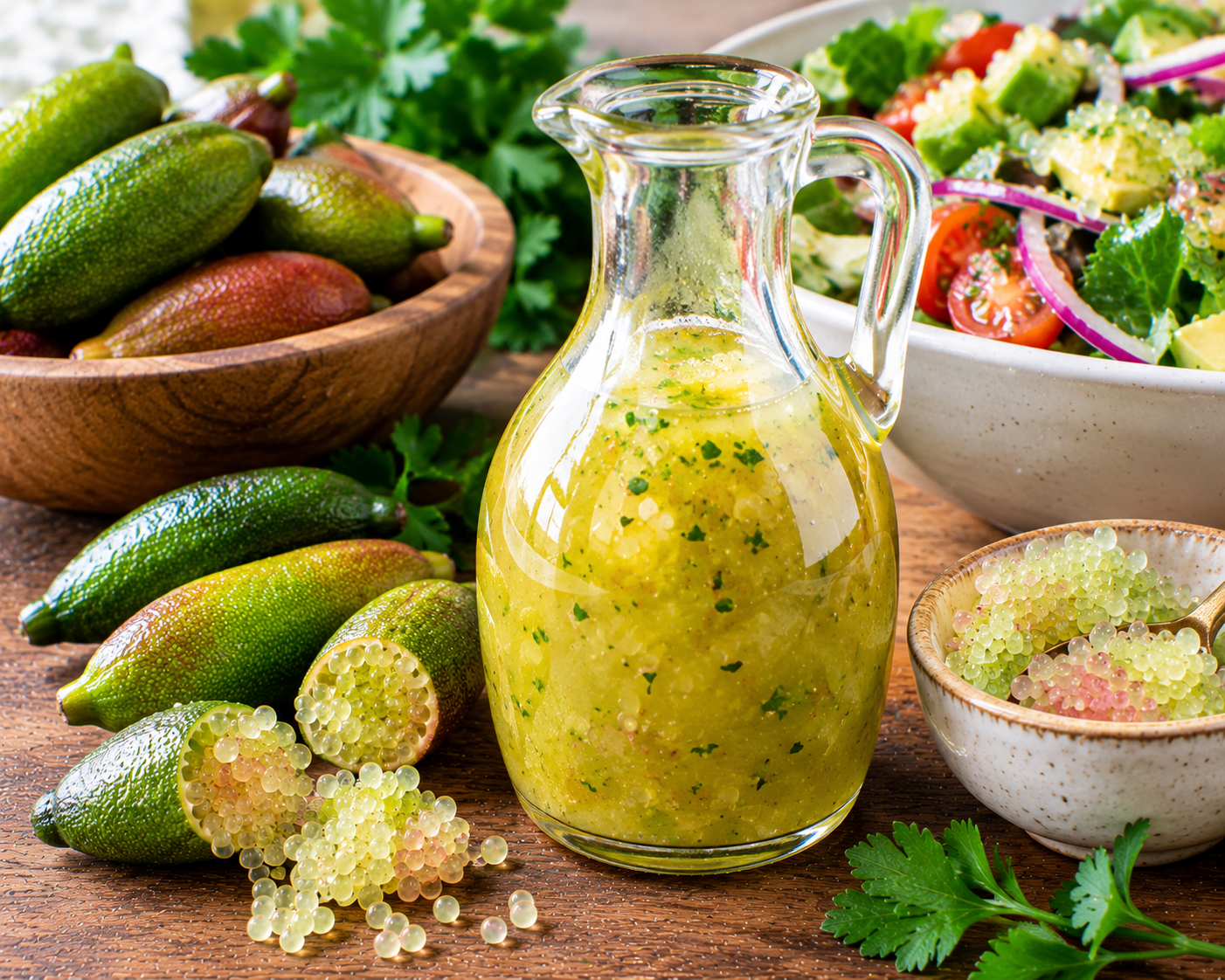 Finger Lime Vinaigrette
