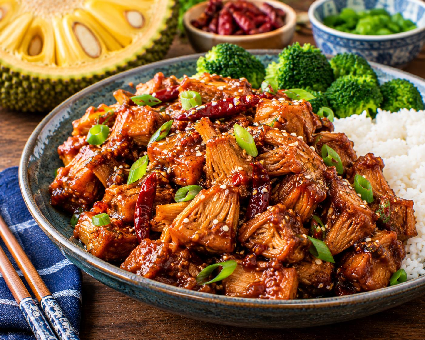 General Tso’s jackfruit