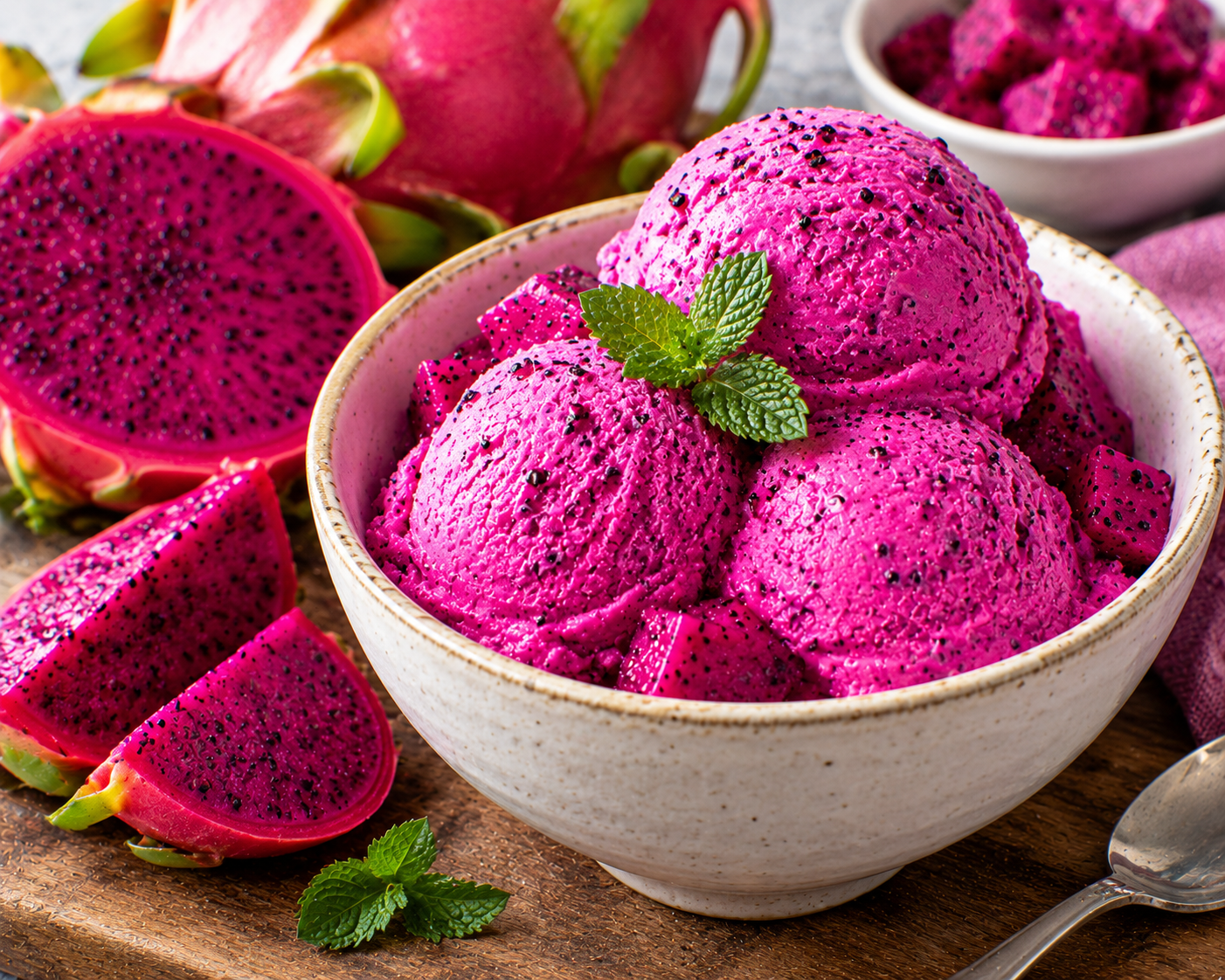 How to make Dragonfruit ice cream