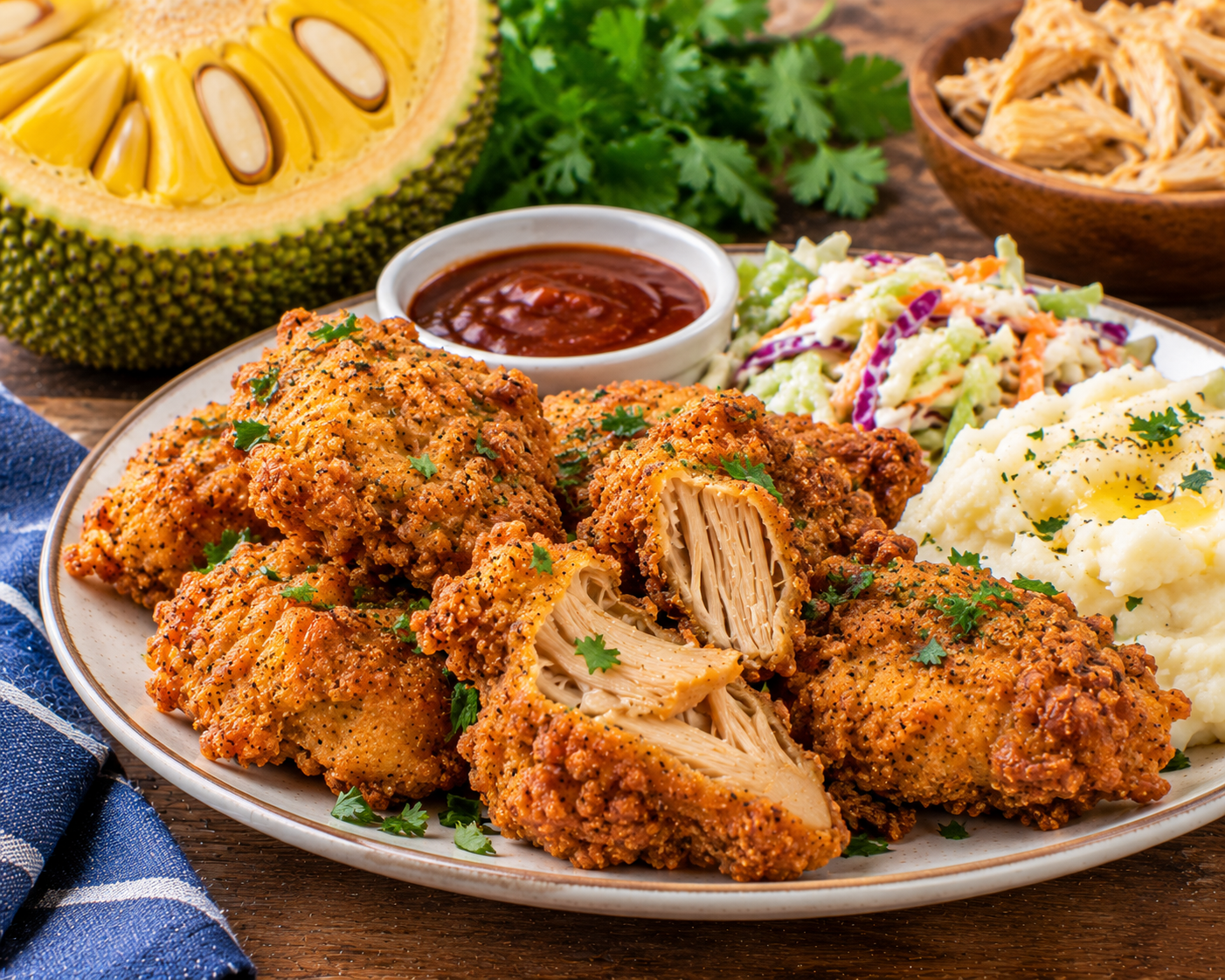 Chicken fried Jackfruit