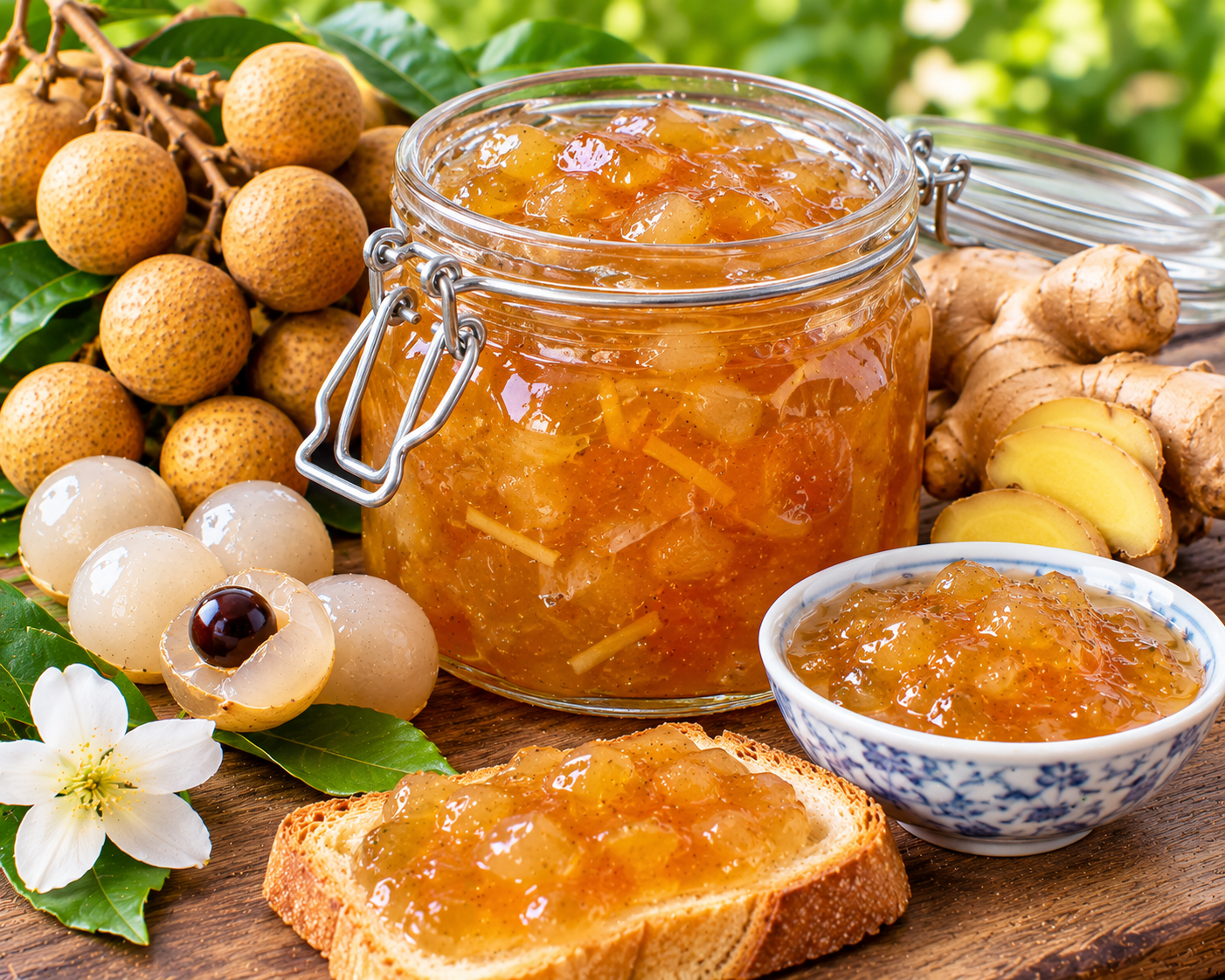 Longan-Ginger Refrigerator Jam