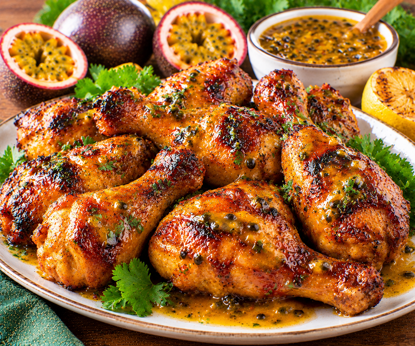 Passion Fruit BBQ Chicken Drumsticks